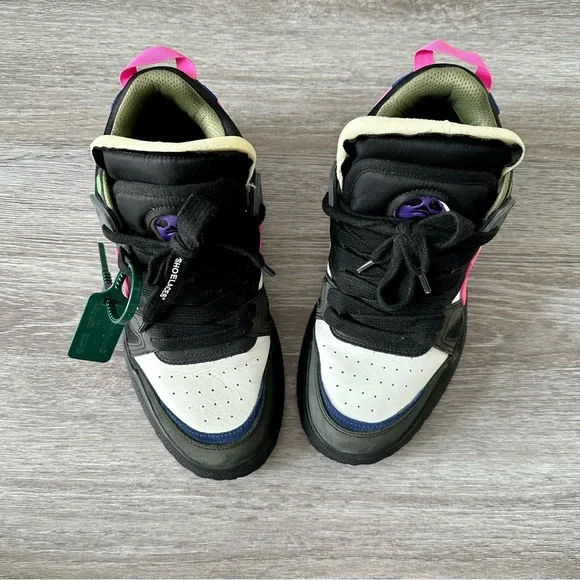 OFF-WHITE Unisex Black Pink Oversized Sponge Sole Sneakers